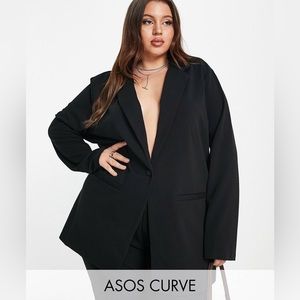 ASOS Black Oversized Slouchy Blazer